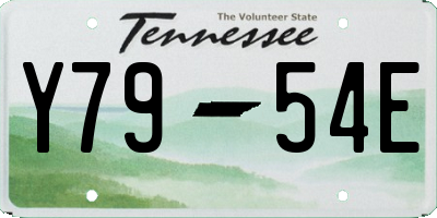 TN license plate Y7954E