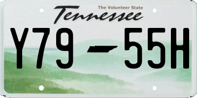 TN license plate Y7955H