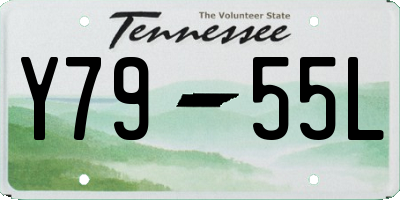 TN license plate Y7955L