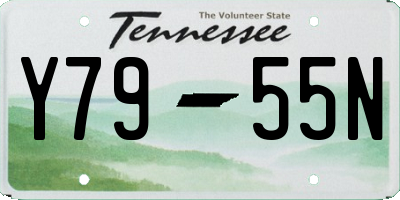 TN license plate Y7955N