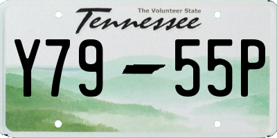 TN license plate Y7955P