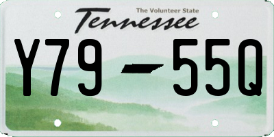 TN license plate Y7955Q