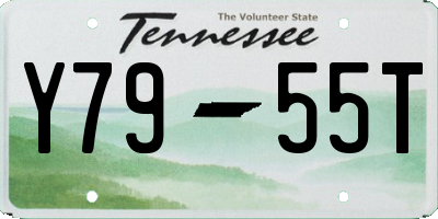 TN license plate Y7955T