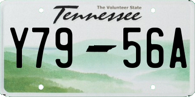 TN license plate Y7956A