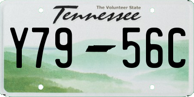 TN license plate Y7956C