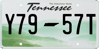 TN license plate Y7957T