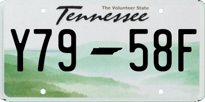TN license plate Y7958F