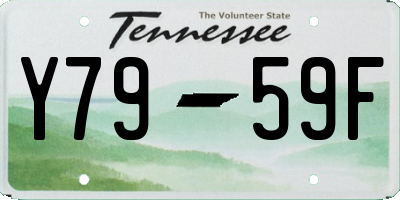 TN license plate Y7959F