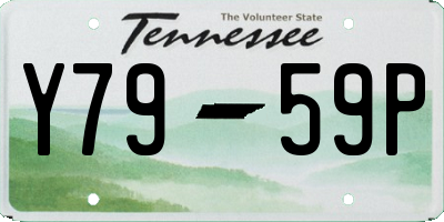 TN license plate Y7959P
