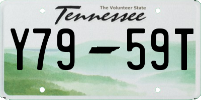 TN license plate Y7959T
