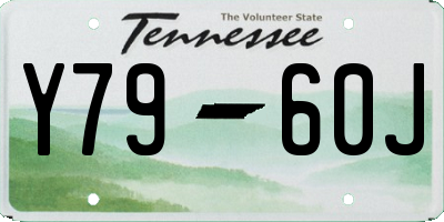 TN license plate Y7960J