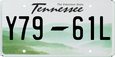 TN license plate Y7961L