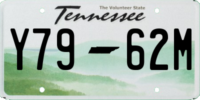 TN license plate Y7962M