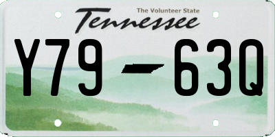 TN license plate Y7963Q