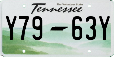 TN license plate Y7963Y