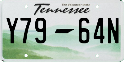 TN license plate Y7964N