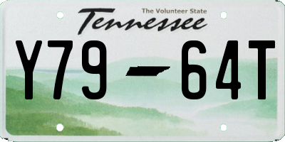 TN license plate Y7964T