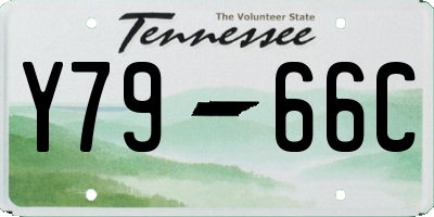 TN license plate Y7966C