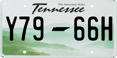 TN license plate Y7966H