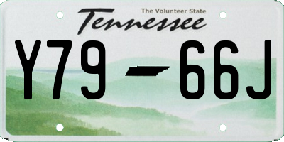 TN license plate Y7966J