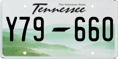 TN license plate Y7966O