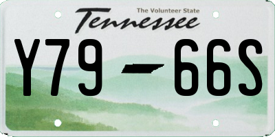 TN license plate Y7966S