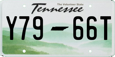 TN license plate Y7966T