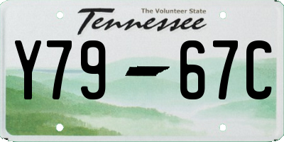 TN license plate Y7967C