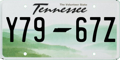 TN license plate Y7967Z