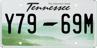TN license plate Y7969M