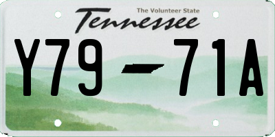 TN license plate Y7971A