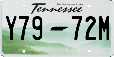 TN license plate Y7972M