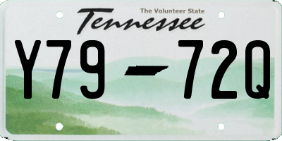 TN license plate Y7972Q