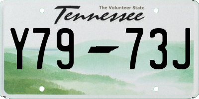 TN license plate Y7973J