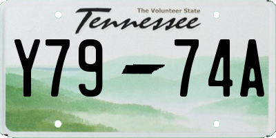 TN license plate Y7974A