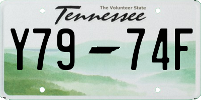 TN license plate Y7974F