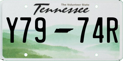 TN license plate Y7974R