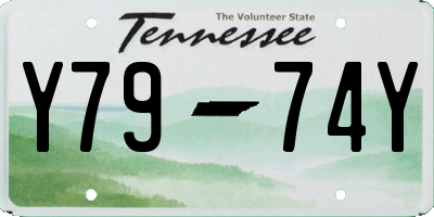 TN license plate Y7974Y