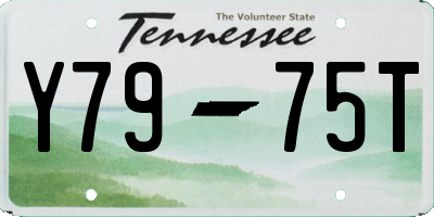 TN license plate Y7975T