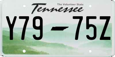 TN license plate Y7975Z