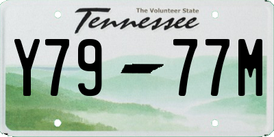 TN license plate Y7977M