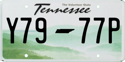 TN license plate Y7977P