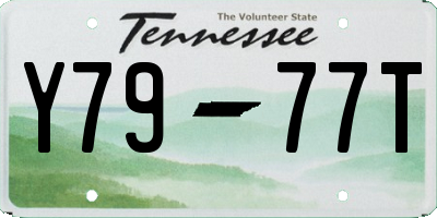 TN license plate Y7977T