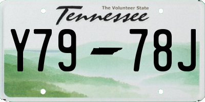 TN license plate Y7978J
