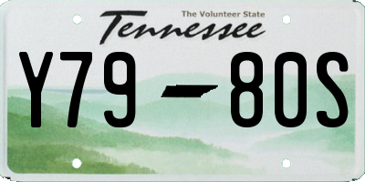 TN license plate Y7980S