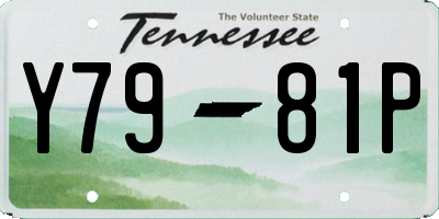 TN license plate Y7981P