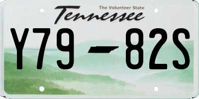 TN license plate Y7982S