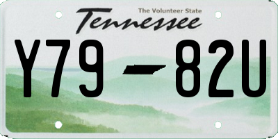TN license plate Y7982U