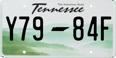 TN license plate Y7984F