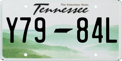 TN license plate Y7984L
